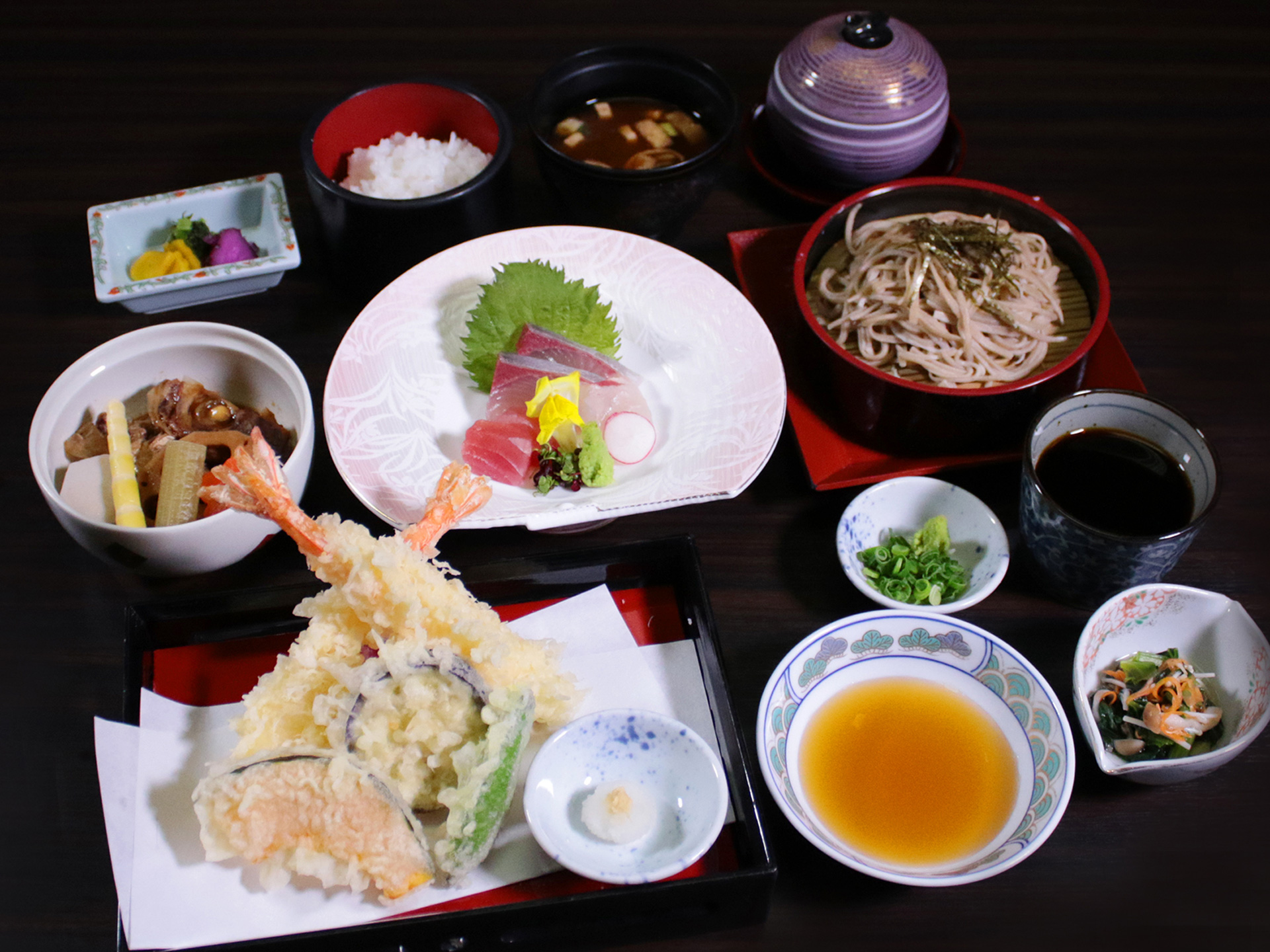 天ぷら手打ちそば御膳「松」